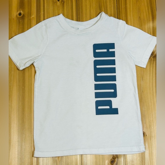 PUMA Kids Boy 3Pc Set Brand Logo Shirts And Pants, Blue/Grey Size 4T Kids - Picture 7 of 13